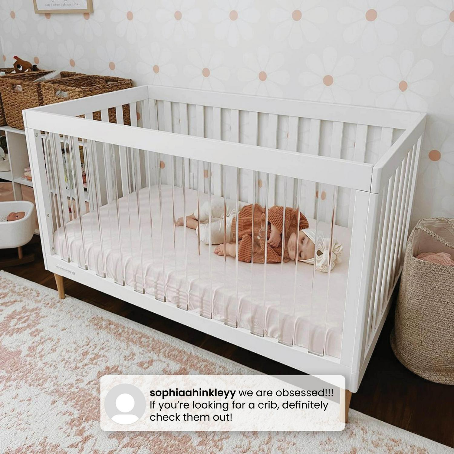 Delta Children Austin Acrylic 4 - in - 1 Convertible Baby Crib - Greenguard Gold Certified - Product image 7