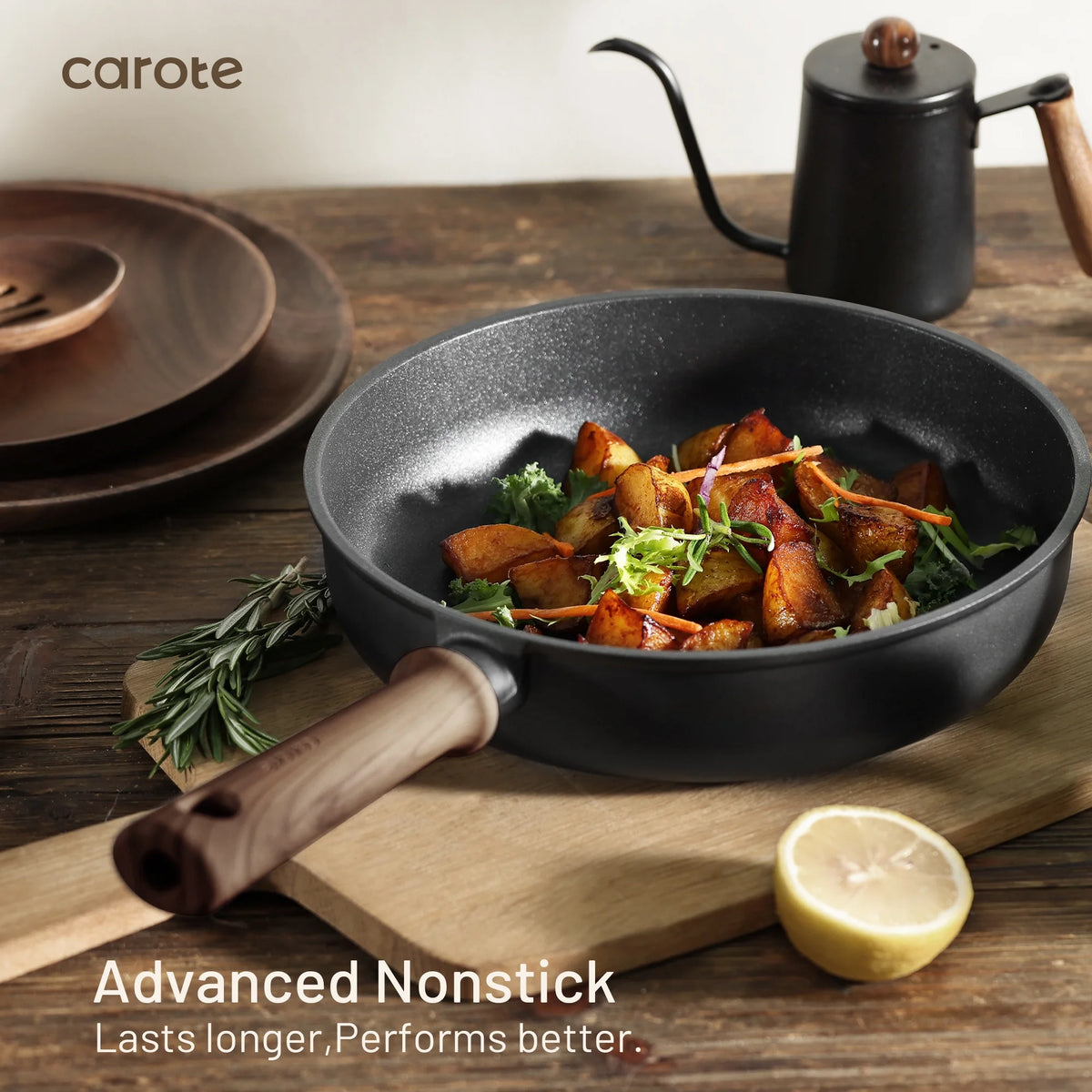 Carote 13 - Pcs Nonstick Cookware Sets, Pots and Pans with Stay - Cool Handles - Product image 3