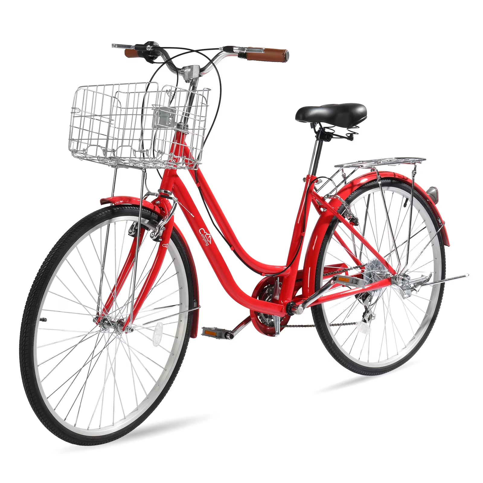 Ktaxon 26in Urban Commuter City Bike, Shimano 7 Speed Adult Road Bicycle, Pink - Product image 3