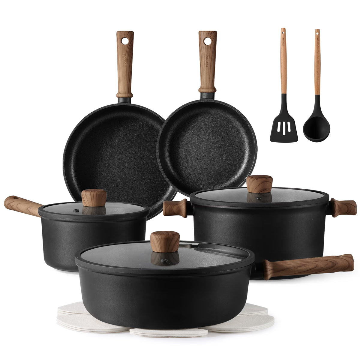 Carote 13 - Pcs Nonstick Cookware Sets, Pots and Pans with Stay - Cool Handles - Product image 1