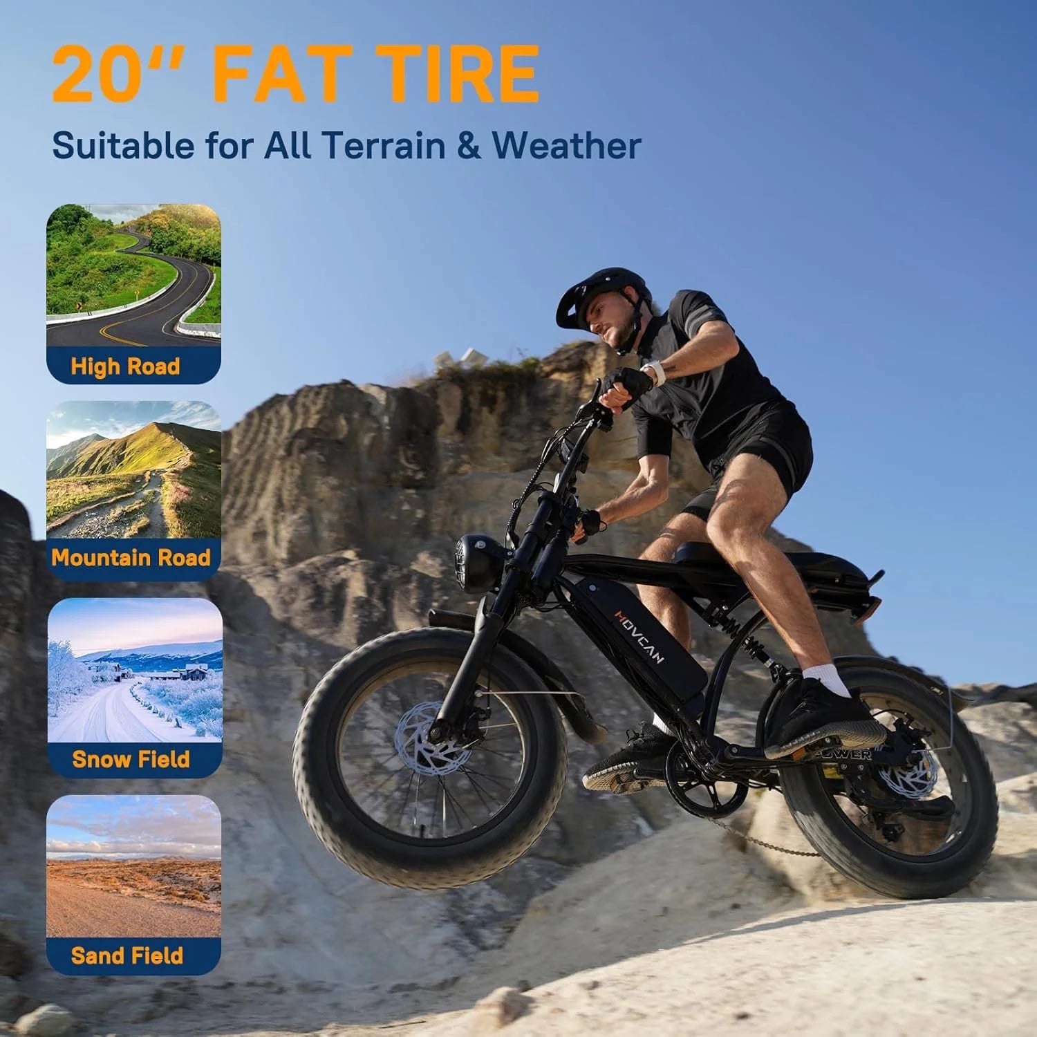 Movcan 20" 48 V Electric Mountain Ebike - Product image 5