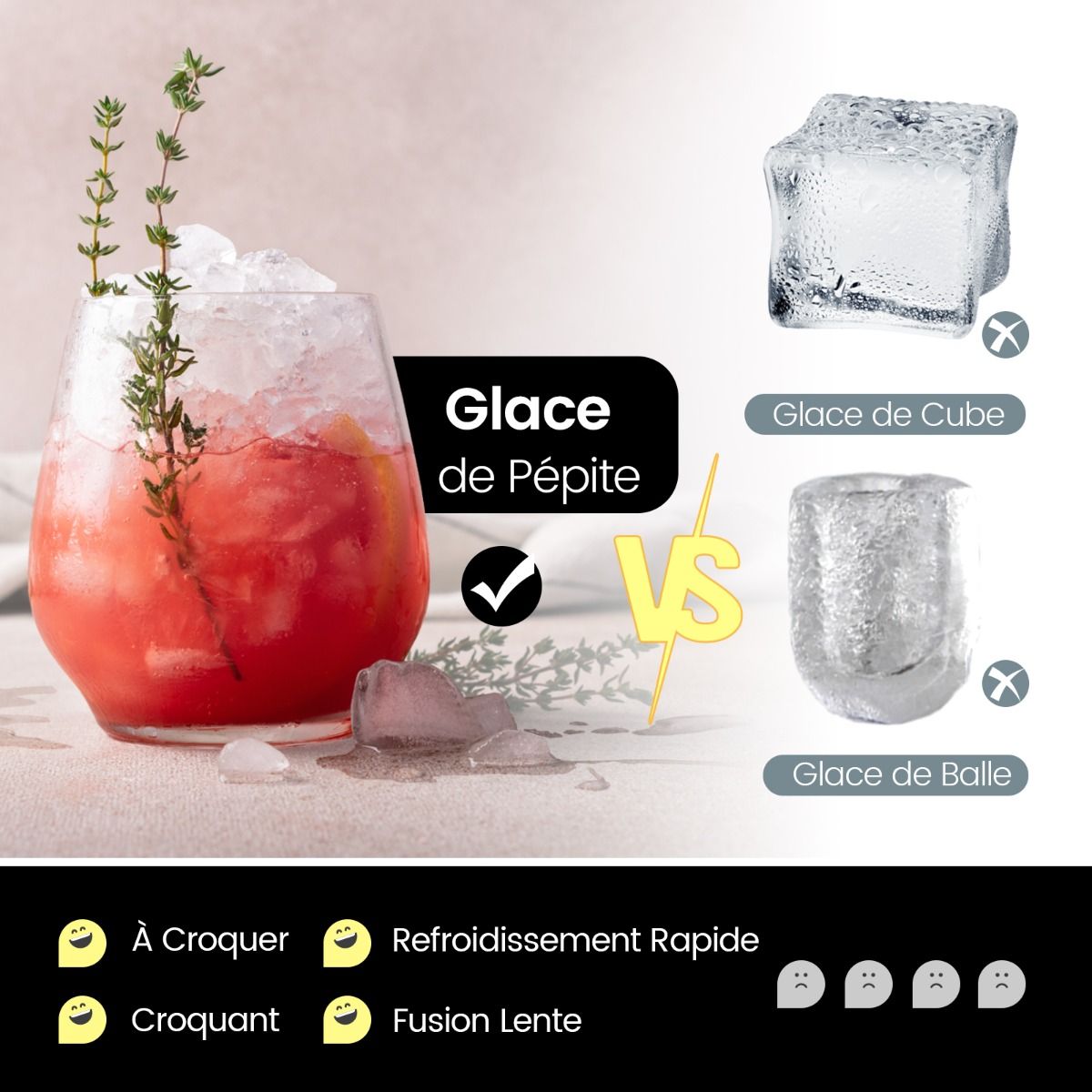 Ice Maker 27kg/24h Countertop LED Display Nugget Maker with Infrared Sensor and Self-Cleaning Ice Storage: 4 kg -