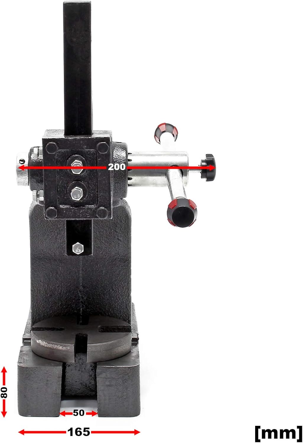 Lever press 1T Manual rack press Workshop tool Cast iron Compression force 2000 kg