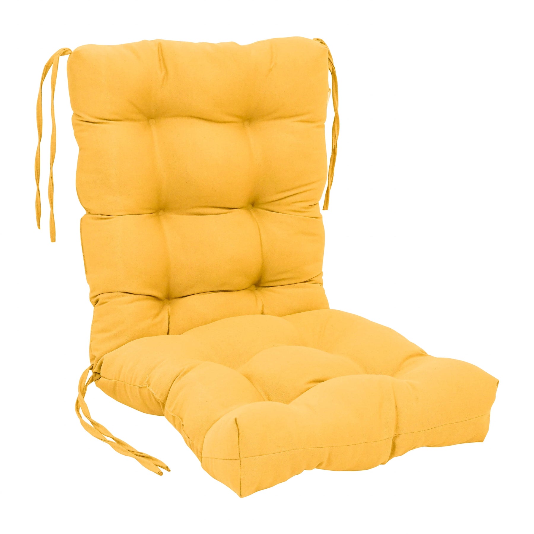 Blazing Needles 18-inch by 38-Inch Solid Twill Tufted Chair Cushion - Product image 1