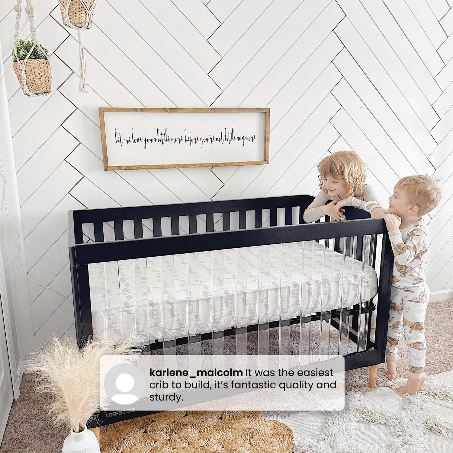 Delta Children Austin Acrylic 4 - in - 1 Convertible Baby Crib - Greenguard Gold Certified - Product image 10