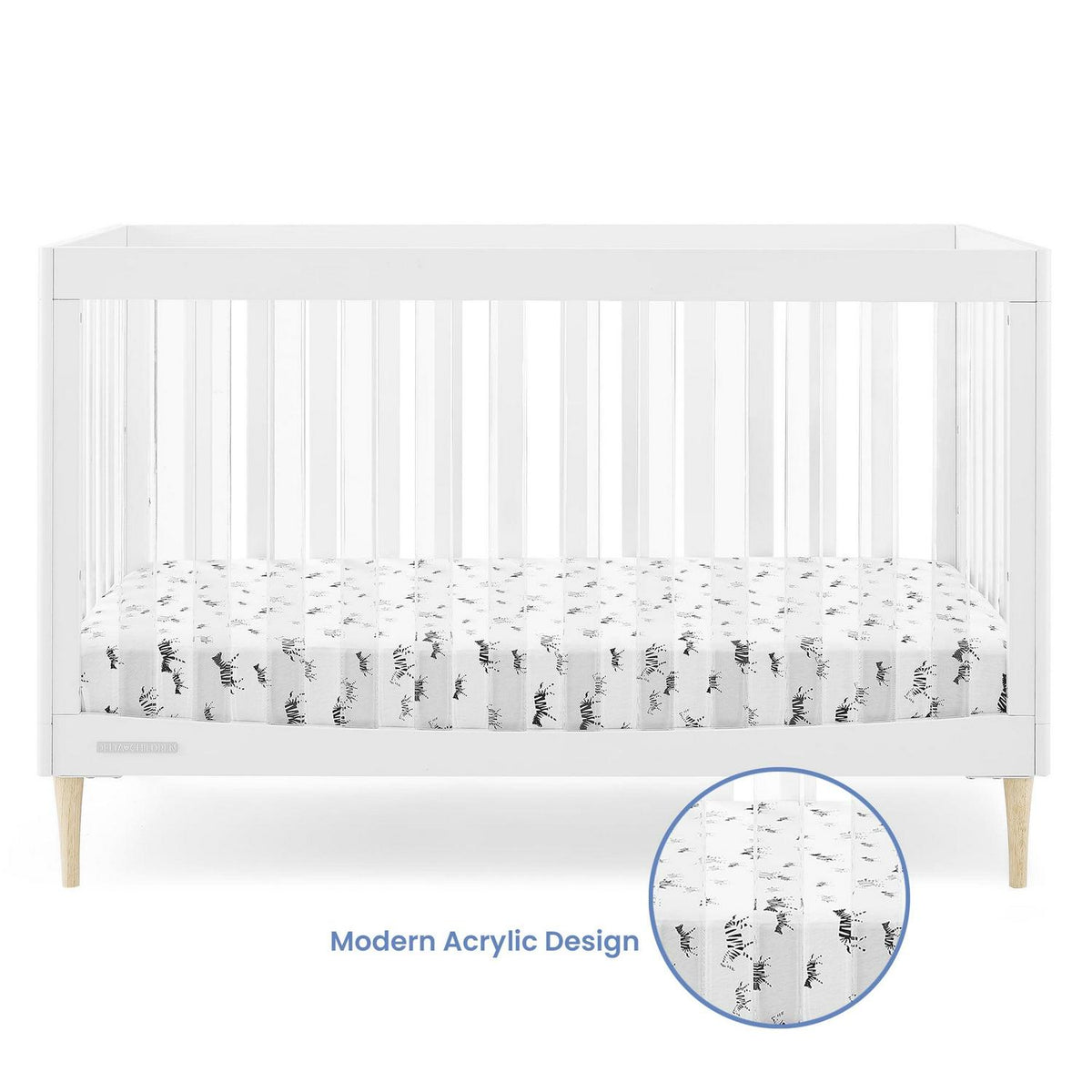 Delta Children Austin Acrylic 4 - in - 1 Convertible Baby Crib - Greenguard Gold Certified - Product image 1