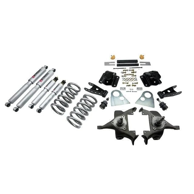 BELLTECH 820SP LOWERING KITS Front And Rear Complete Kit W/ Street Performance Shocks 1994-1999 Dodge Ram 1500 (Ext Cab V8 Auto Trans Only) 3 in. F/4 in. R drop W/ Street Performance Shocks