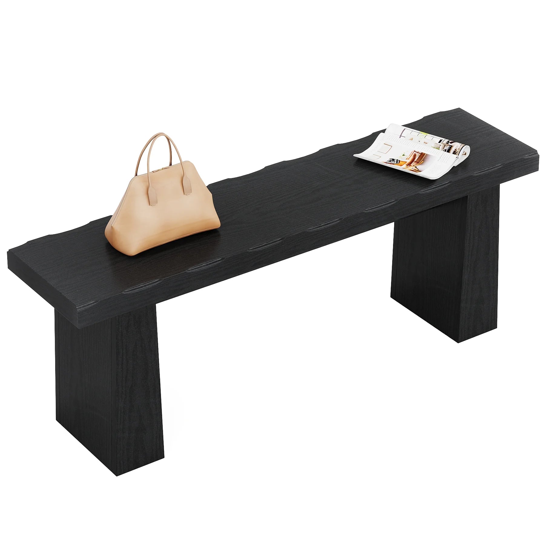 Fnova 48" Wooden Two - Person Backless Entryway Bench with Under - Bench Storage for Outdoor Garden - Product image 27