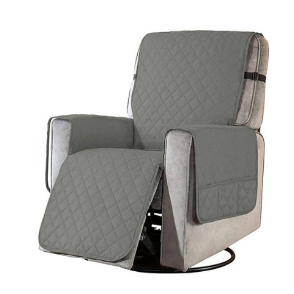 Waterproof Recliner Chair Cover with Non Slip Strap Light Grey / S - Product image 1