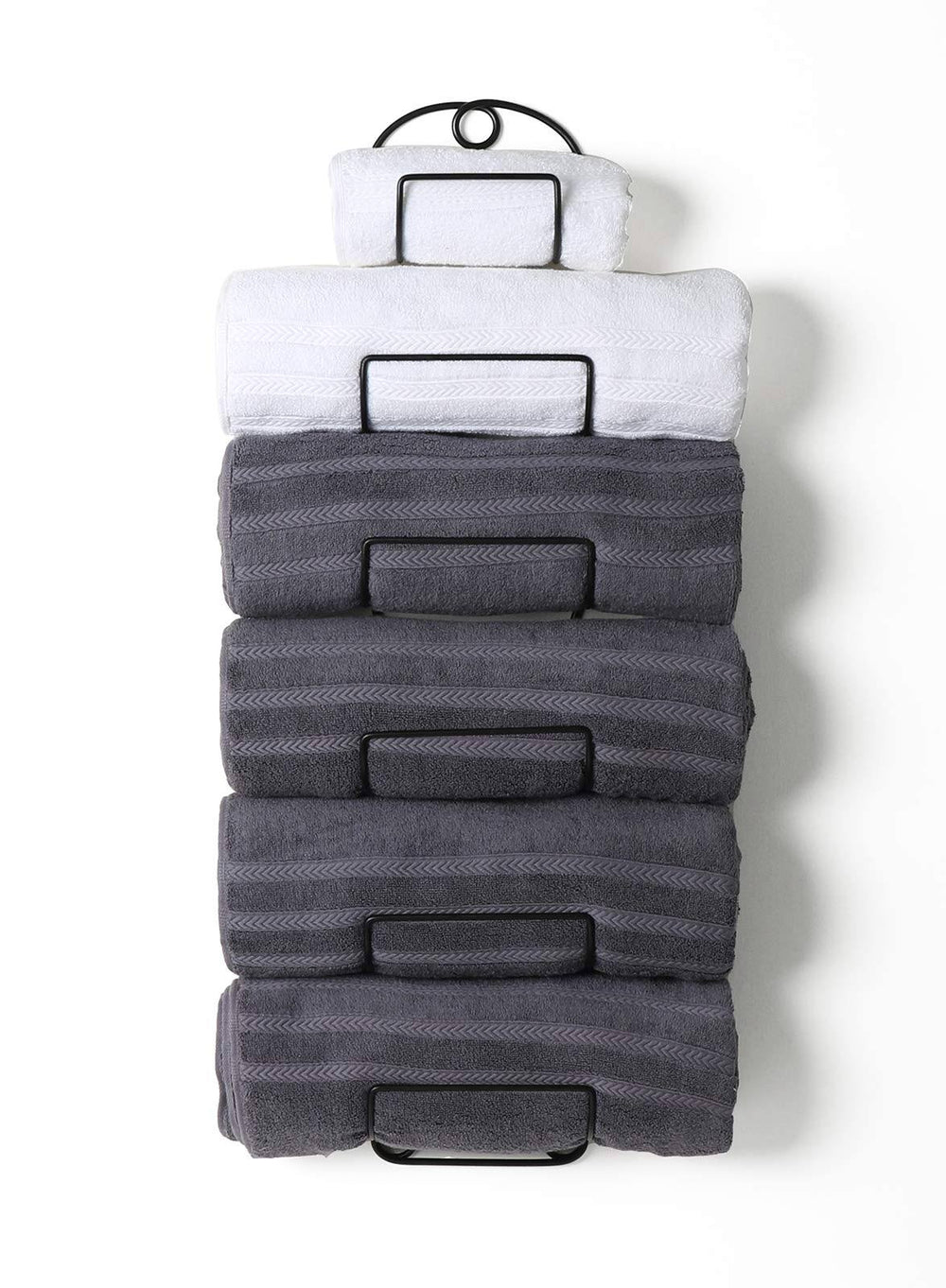 Soduku Towel Rack Wall Mounted Metal Wine Rack Towel Shelf for Bathroom