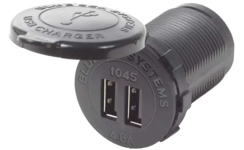 1045BSS Blue Sea 12/24Vdc Socket Dual Usb