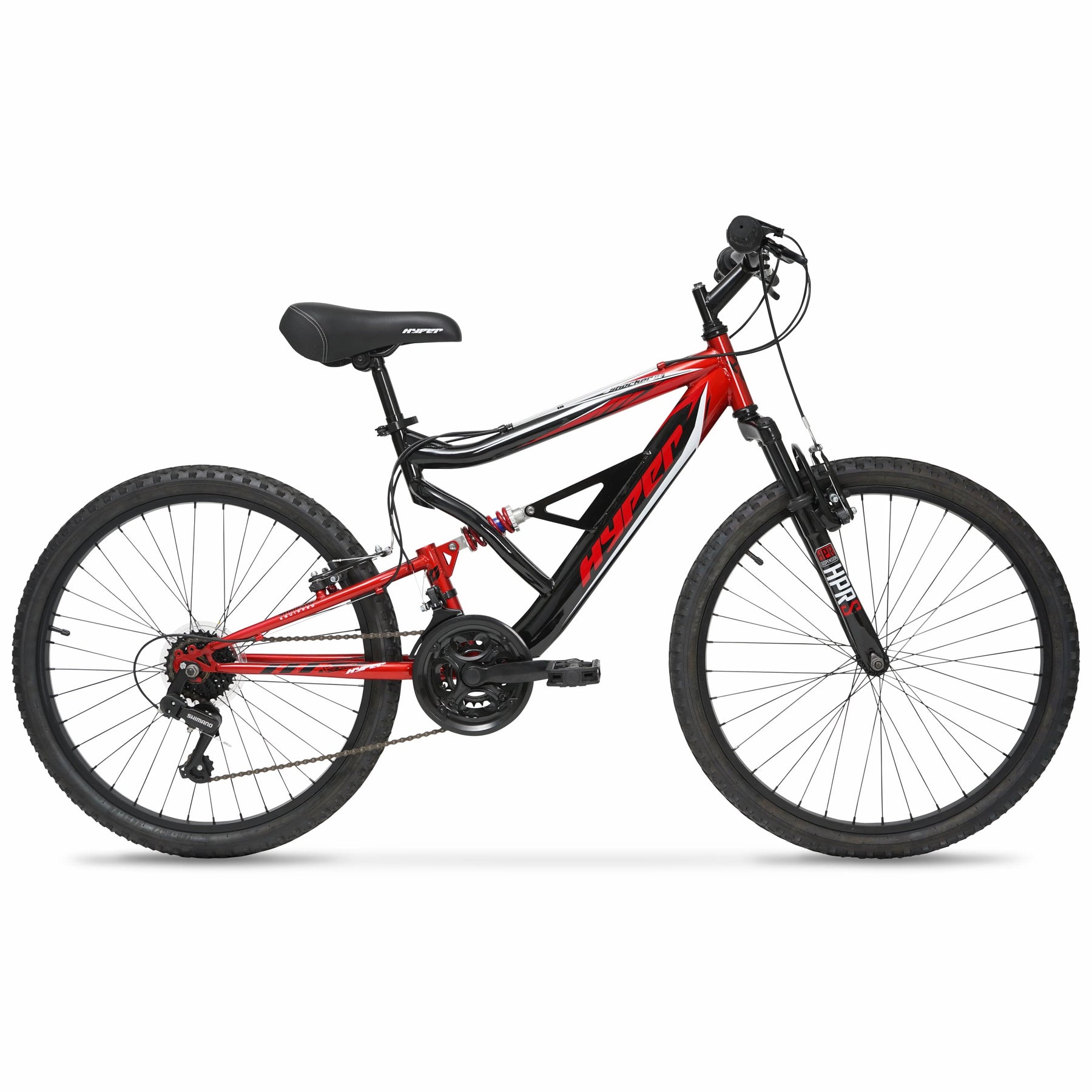 Hyper Bicycle 24" Shocker Mountain Bike, Kids, Red and Black - Product image 5