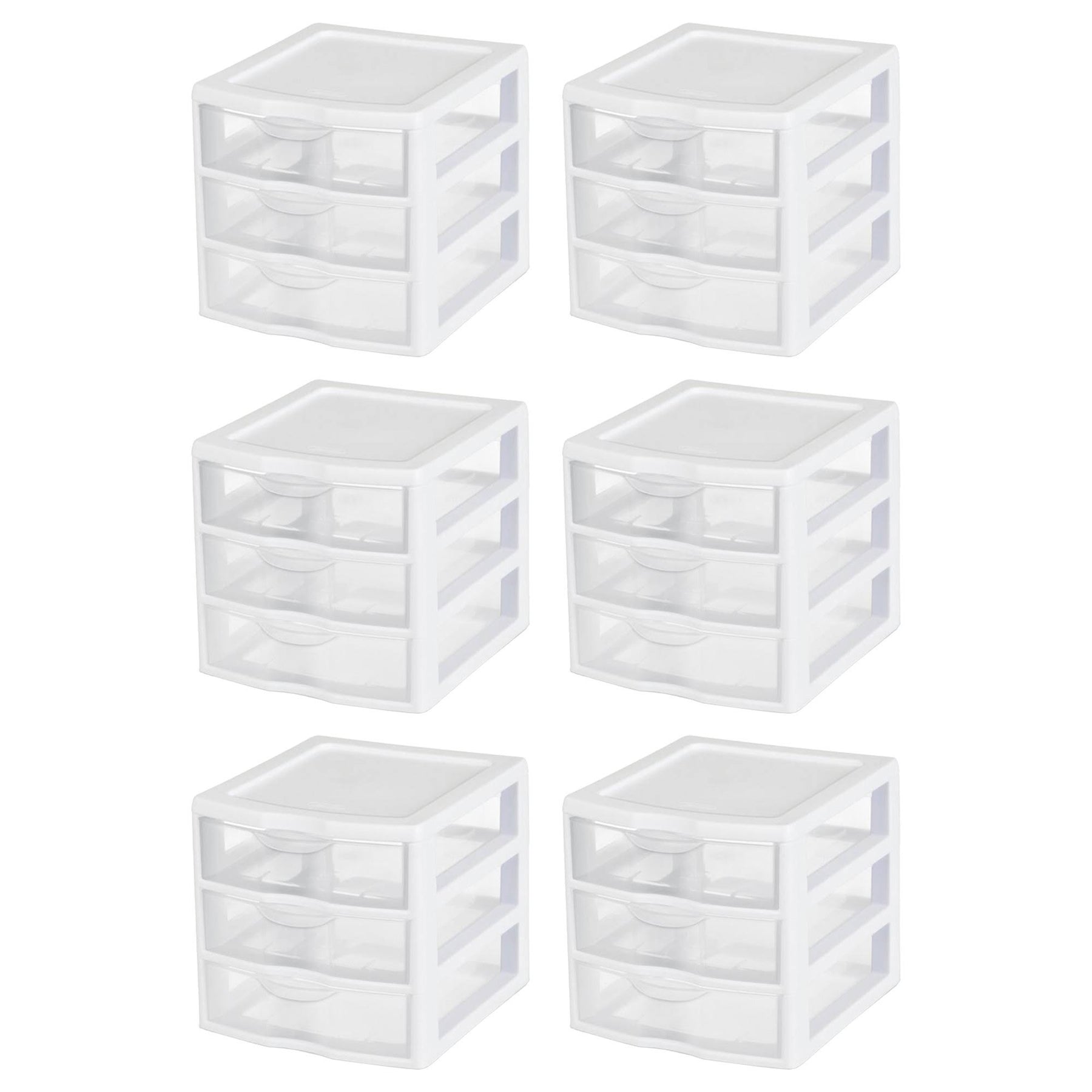 6 Sterilite 20738006 Small Compact Countertop 3 Drawer Desktop Storage Unit - Product image 1