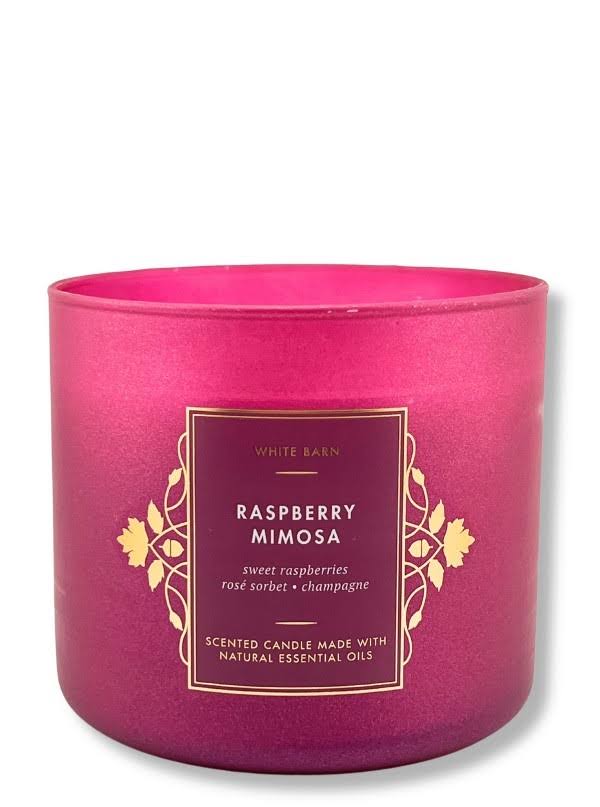Bath & Body Works Accents - BBW Raspberry Mimosa Candle - Color: Pink - Size: Os - Pixiekitty015's Closet - Product image 1