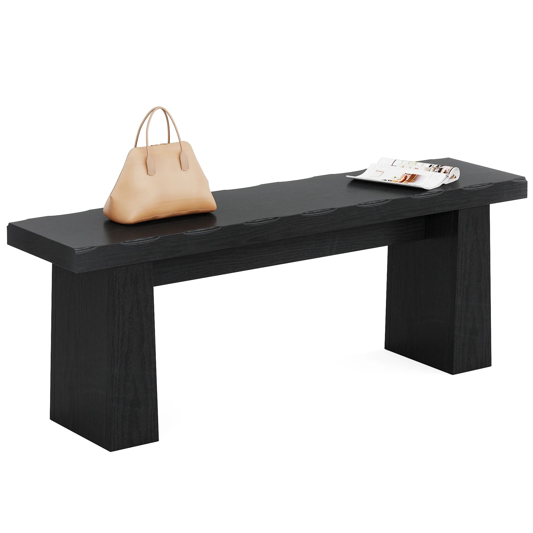 Fnova 48" Wooden Two - Person Backless Entryway Bench with Under - Bench Storage for Outdoor Garden - Product image 28