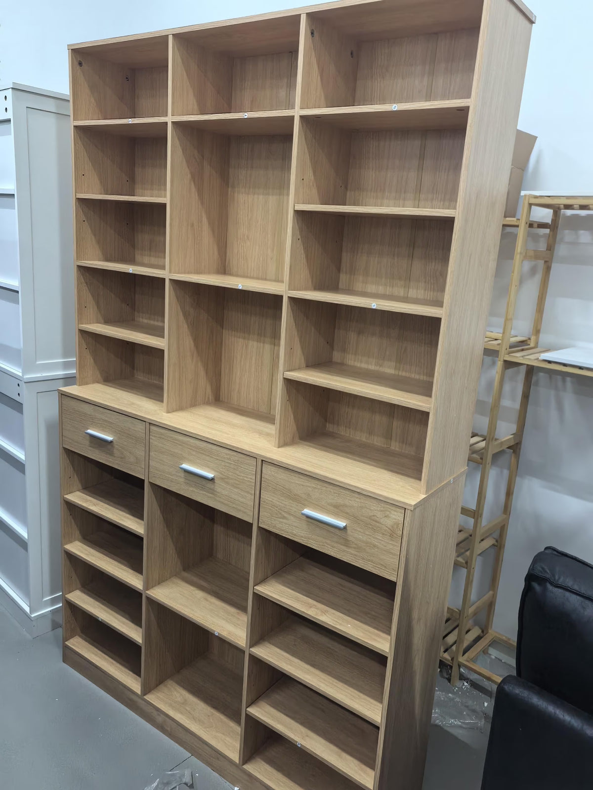 Homfa 75 - Inch Bookshelf and Bookcase with 3 Drawers, Wooden Storage Book Shelf with Adjustable Shelves - Product image 5