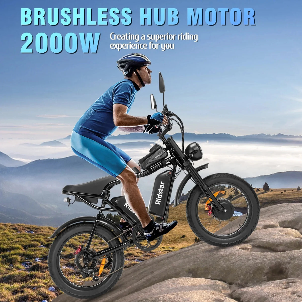 Ridstar Electric Bike for Adults, Peak 1500W 30MPH, 48V 15.6ah Electric Bicycle - Product image 19