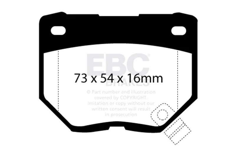 EBC - Rear Greenstuff Pad PN DP2826