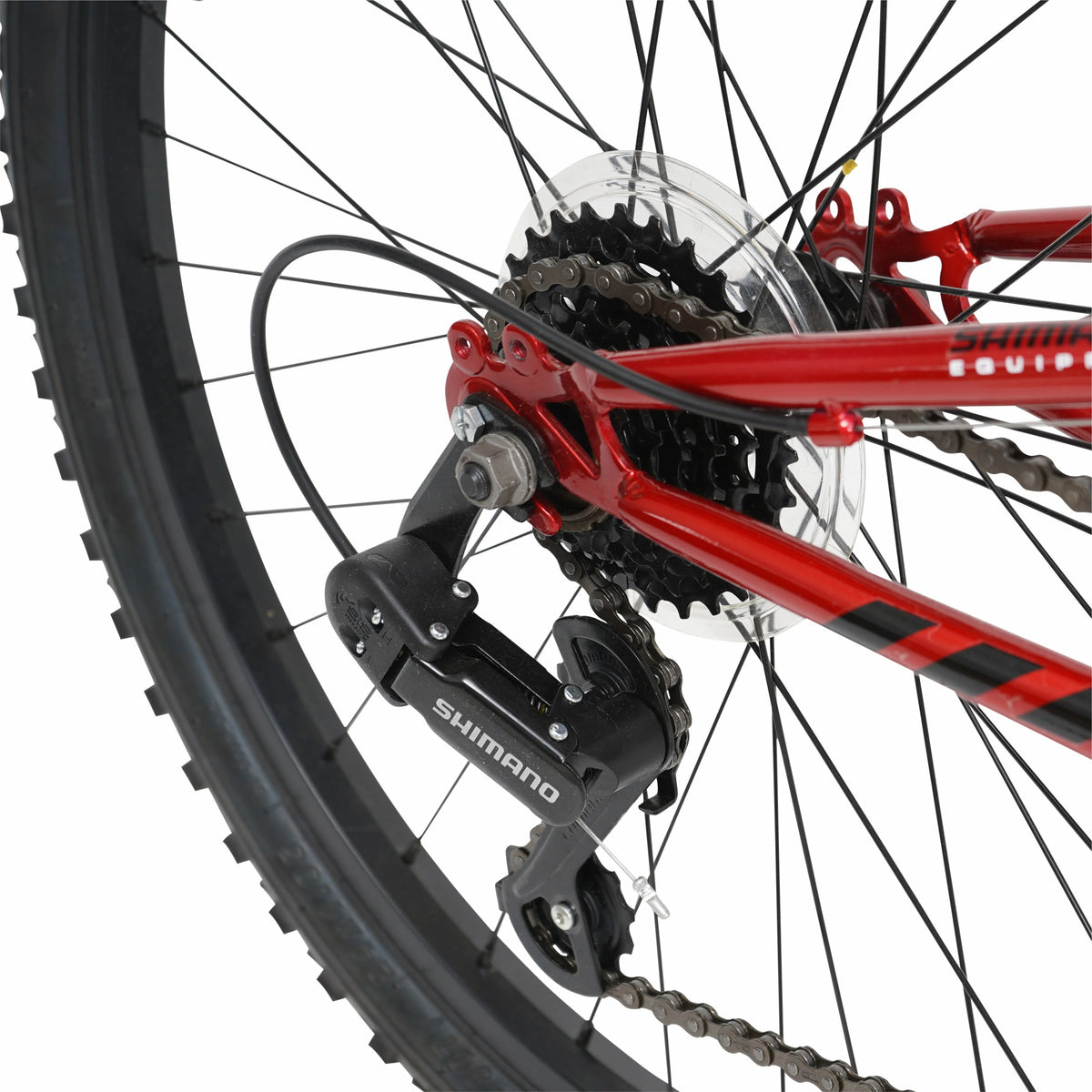 Hyper Bicycle 24" Shocker Mountain Bike, Kids, Red and Black - Product image 7
