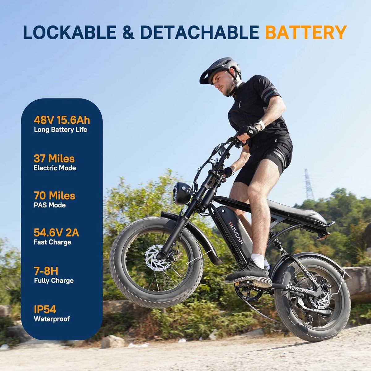 Movcan 20" 48 V Electric Mountain Ebike - Product image 4