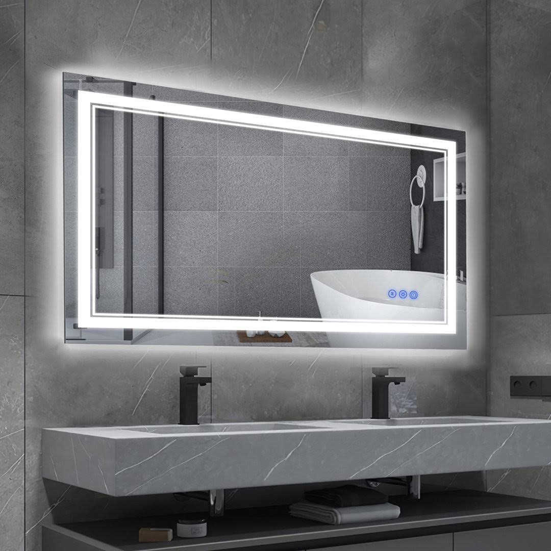 Hedwige Timing Function LED Anti-Fog Bathroom / Vanity Mirror Brayden Studio Size: 24" x 40" - Product image 1