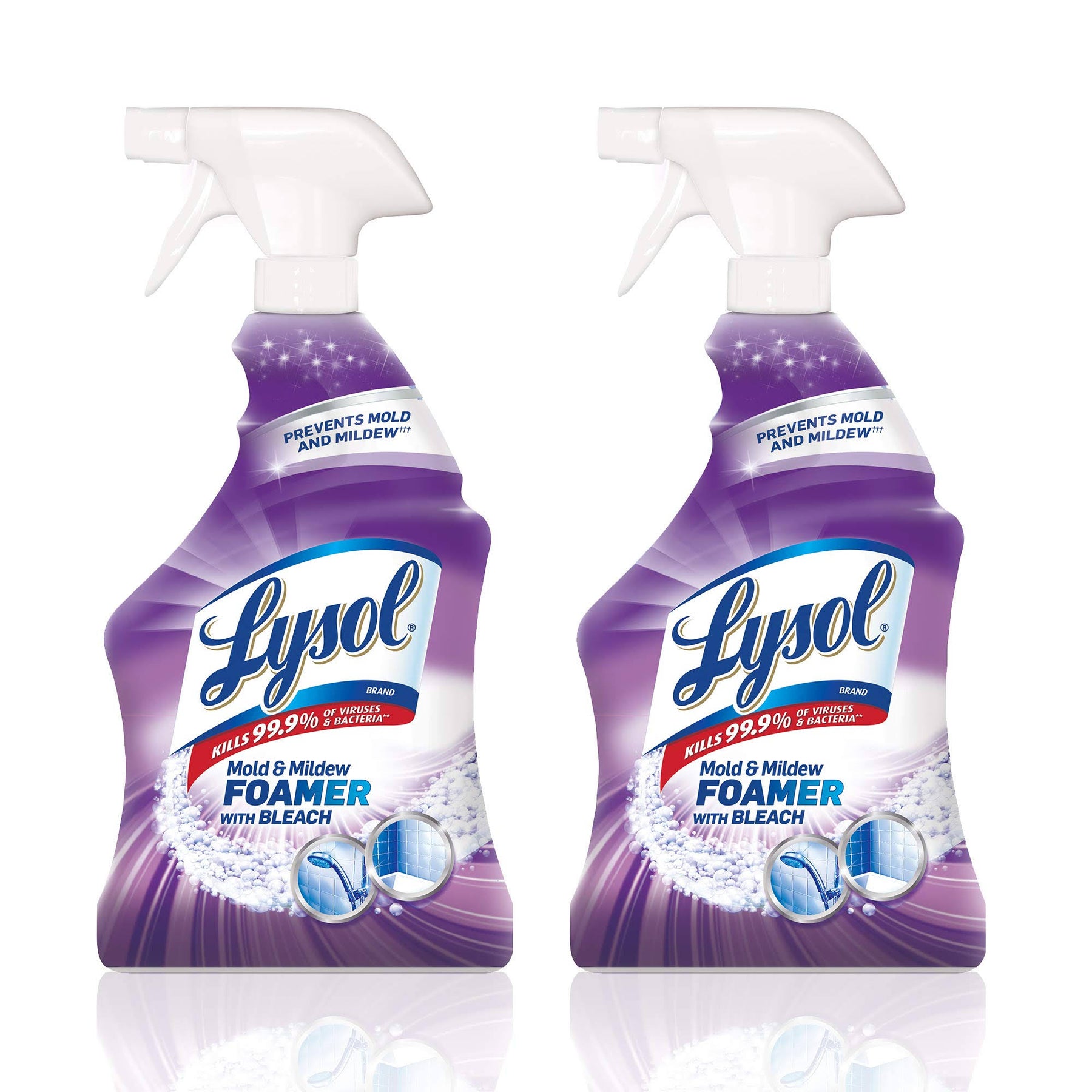 Lysol Mold & Mildew Blaster W. Bleach, Bathroom Cleaner Spray, 28oz (Pack of 2) - Product image 1