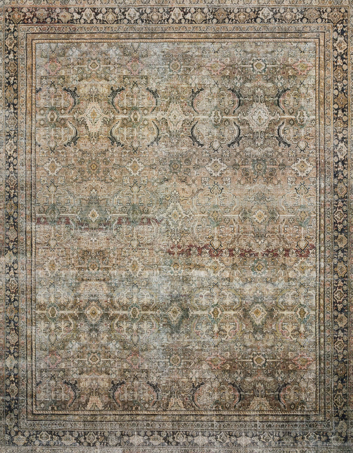 Loloi Layla 7'6" x 9'6" Rug in Olive and Charcoal - Product image 1