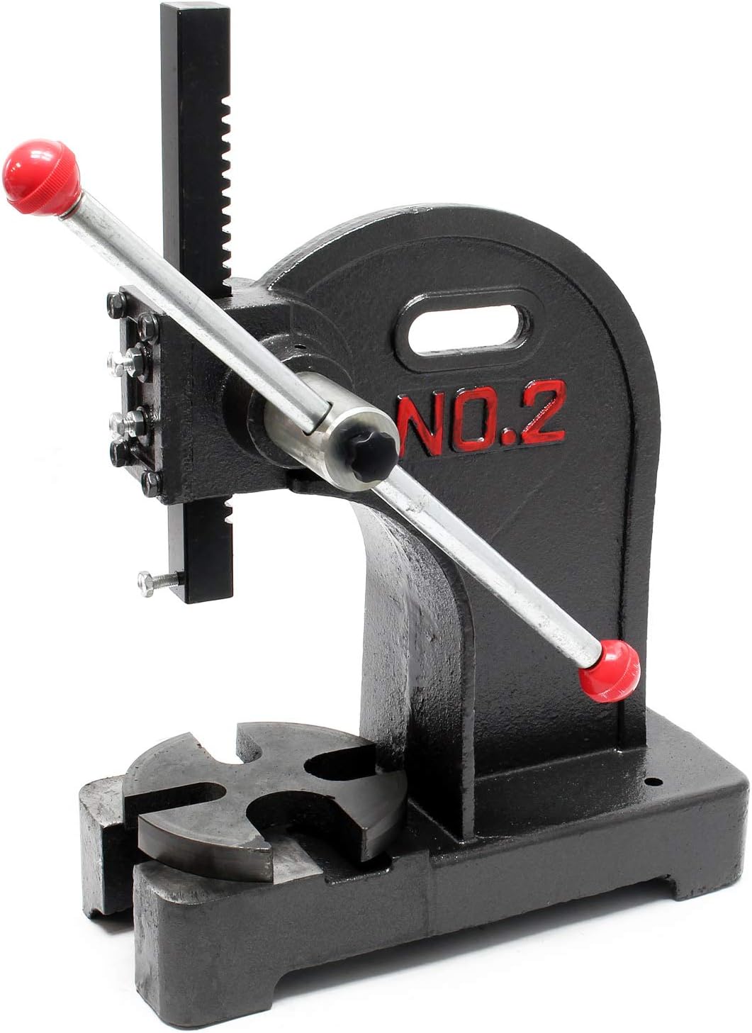 Lever press 1T Manual rack press Workshop tool Cast iron Compression force 2000 kg