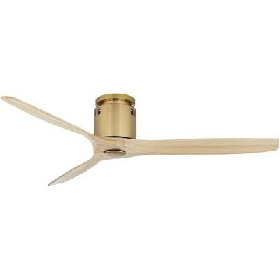 Casa Vieja 52" Windspun Soft Brass DC Hugger Ceiling Fan with Remote - Product image 1