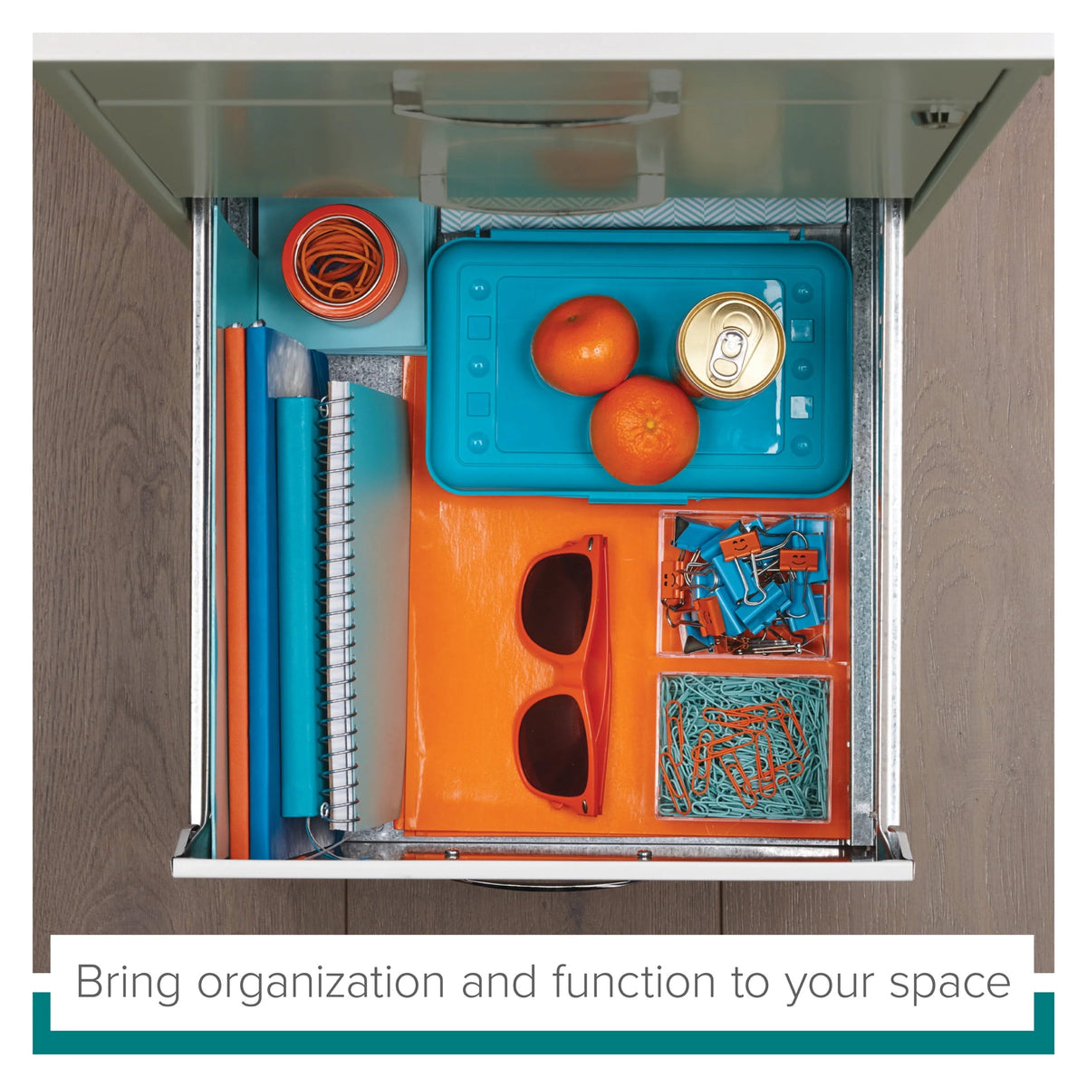 Space Solutions 3 Drawer Letter Width Vertical File Cabinet with Pencil Drawer, White - Product image 9
