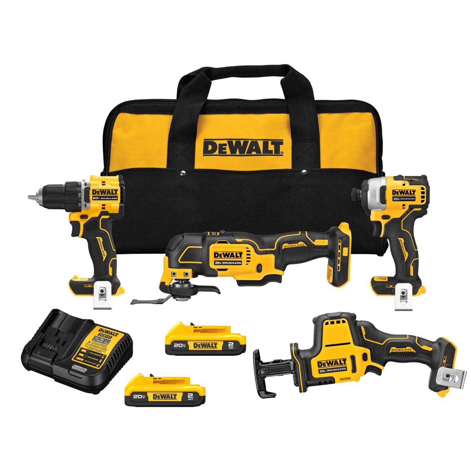 DeWalt Atomic 20V Max Brushless Cordless 4-Tool Combo Kit DCK486D2 - Product image 1