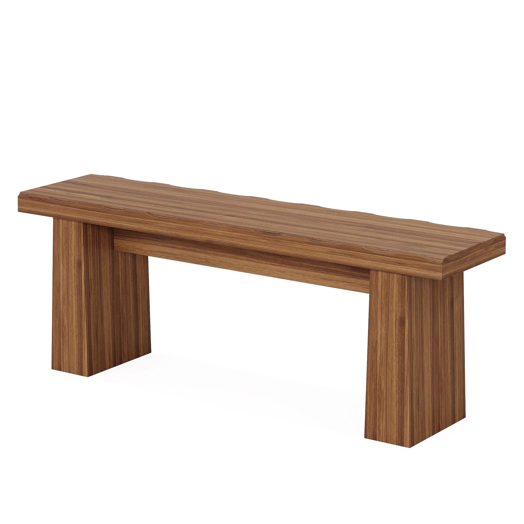 Fnova 48" Wooden Two - Person Backless Entryway Bench with Under - Bench Storage for Outdoor Garden - Product image 12